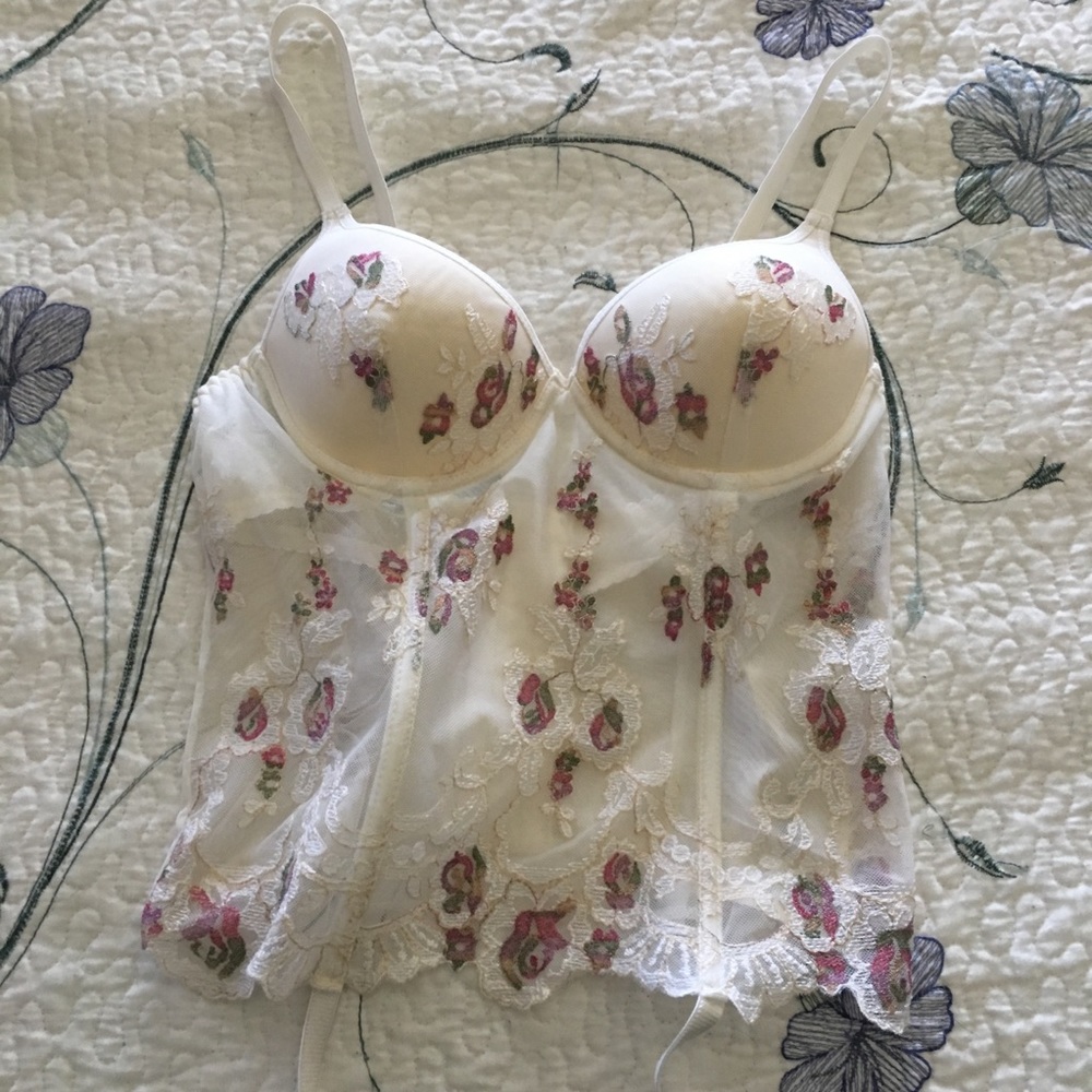 Escanté Fantasy Romance Bridal Bustier w/Stays EUC